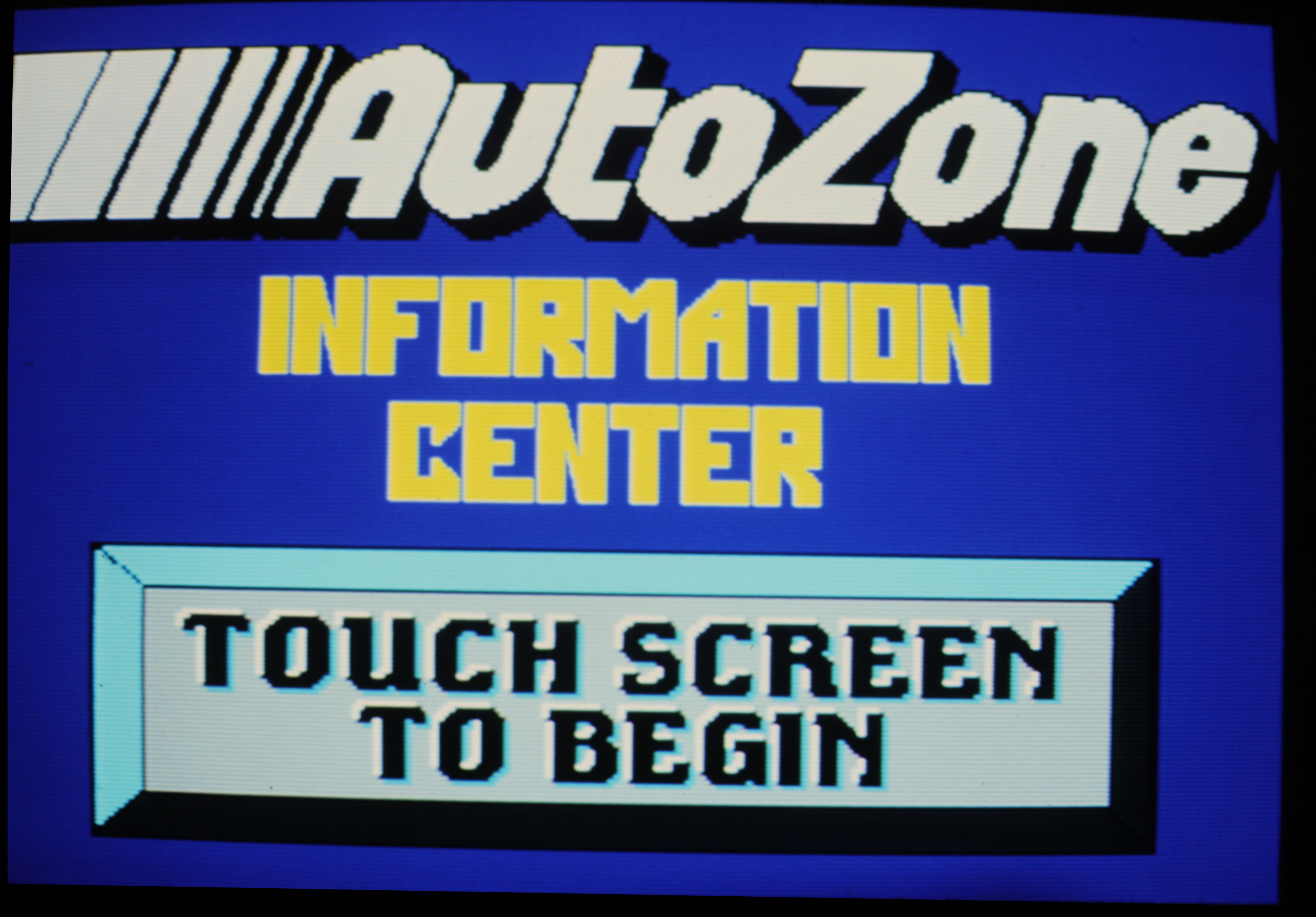 AutoZone main menu