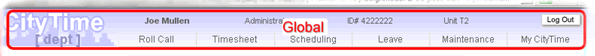 Global Topbar