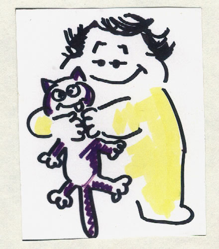 Gianni loves the cat